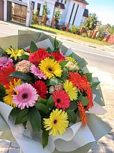 Букет цветов из:  Герберы #REPLACE_PRED# Крюково